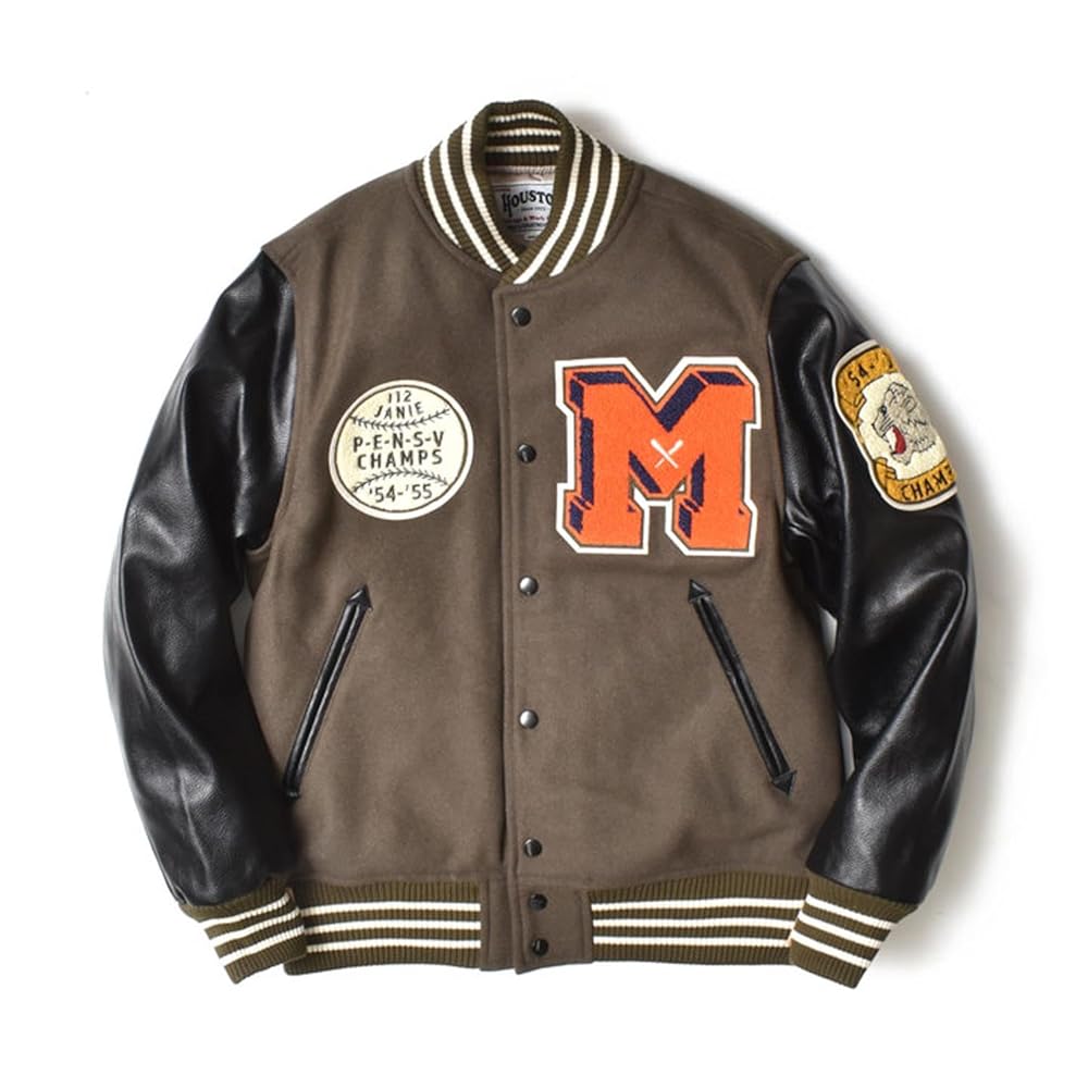 HOUSTON/ヒューストン メルトンアワードジャケット スタジャンXL 楽天市場】HOUSTON（ヒューストン） MELTON AWARD JACKET CAT